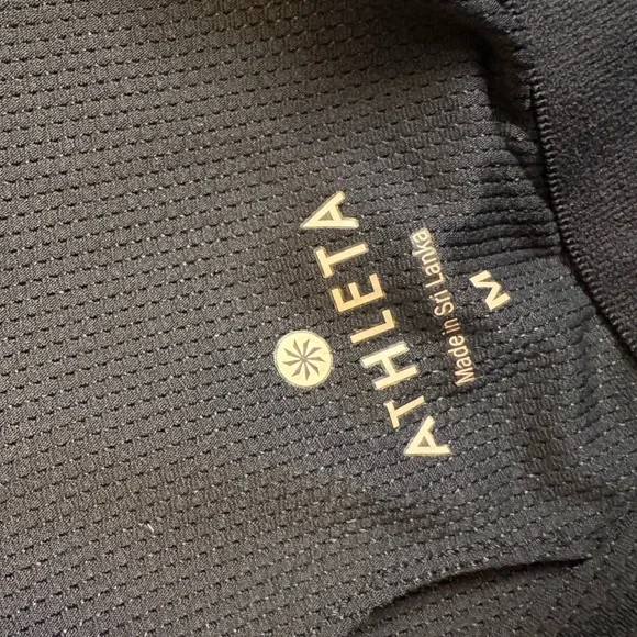 Athleta Black Textured Top - Picture 3 of 3